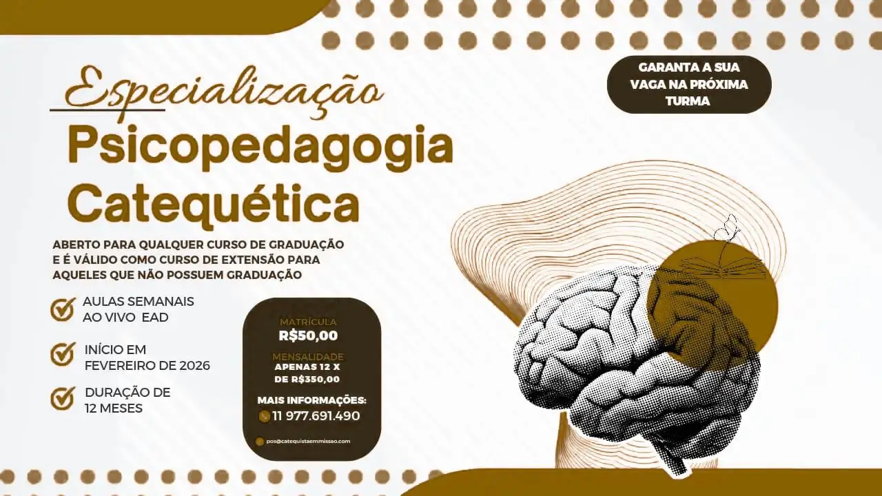 Especialização em Psicopedagogia Catequética